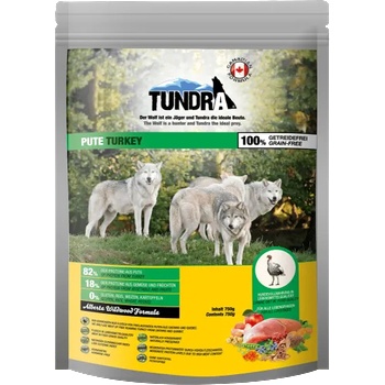 TUNDRA TURKEY Adult - висококачествена храна за пораснали кучета от всички породи, БЕЗ ЗЪРНО, с Пиле и Пуйка, 750 гр, Германия - 16114