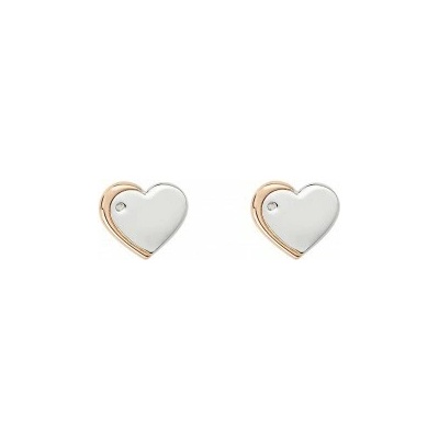 D for diamond Detské strieborné náušnice s diamantom E6159