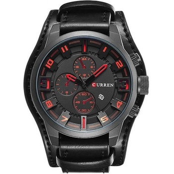Curren Мъжки часовник Curren IRM Military, Черен / Червен (CURREN-8225-BLACK-RED)