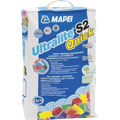 Mapei ULTRALITE S2 QUICK cementové lepidlo 15 kg šedá