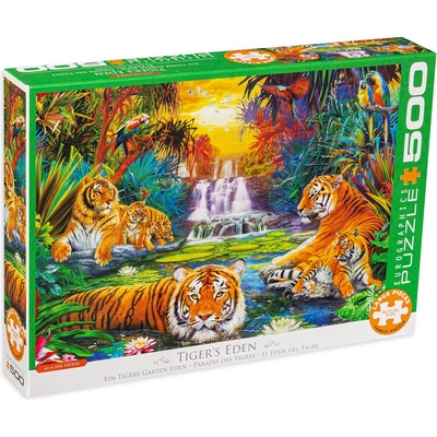 EUROGRAPHICS Пъзел Eurographics от 500 XXL части - Тигри (65005457)