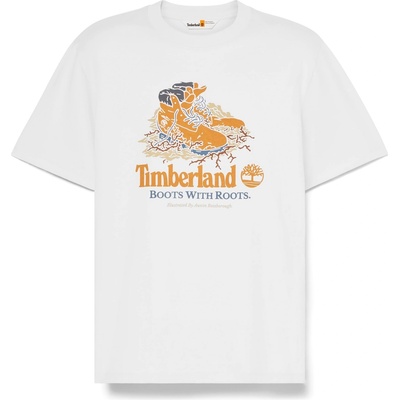 Timberland Тениска Timberland Men's Front Boot Graphic Regular Fit T-Shirt - White