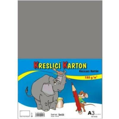 Kreslící karton šedý A3 180gr. / 50 ks