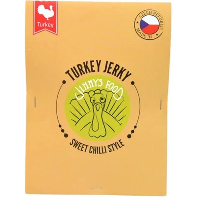 Jimmy's Food Sušené morčacie jerky Sweet Chilli 25g