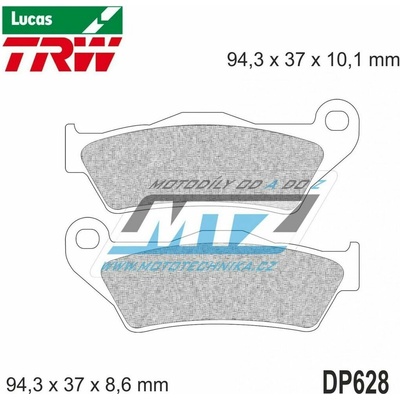 Destičky brzdové DP628-LU TRW Lucas MCB707 - směs Allround DP628-LU – Zboží Mobilmania