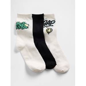 GAP Детски чорапи с лого, 3 чифта GAP GAP | Mnogotsveten | Момчешки | S - zoot - 37,10 лв