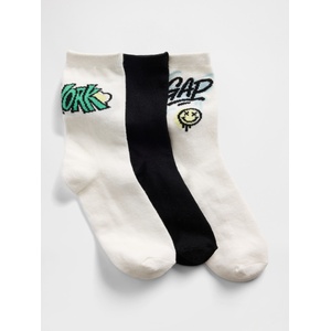 GAP Детски чорапи с лого, 3 чифта GAP GAP | Mnogotsveten | Момчешки | S - zoot - 37,10 лв
