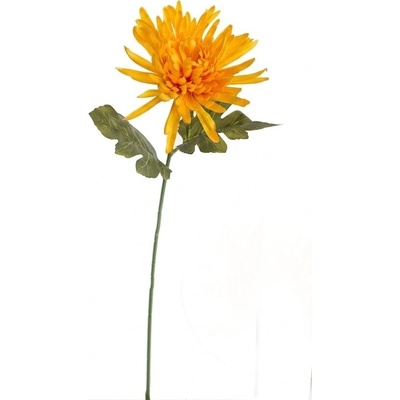 Umělá chryzantéma žlutá, sada 4ks, 57 cm