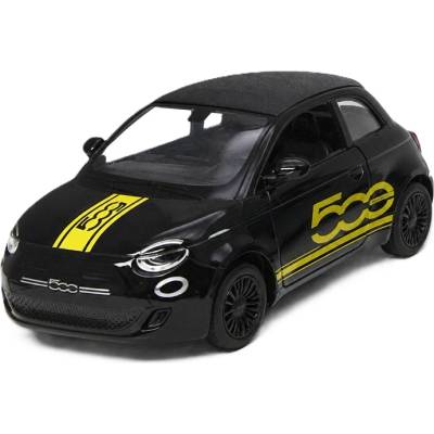 Kinsmart Метална количка Kinsmart Livery Edition - Fiat 500e, 1: 28, черна (52137)