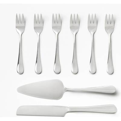 Printworks Бели/сребристи десертни вилици в комплект от неръждаема стомана The Essentials Cake Tools - Printworks (PW00701)