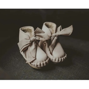 Donsje Бебешки кожени обувки Pina Organza Booties