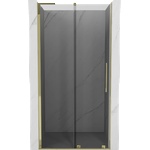Mexen Velar L плъзгащи се душ врати 90 см, графит, златни - 871-090-003-41-50 (871-090-003-41-50)