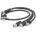 Gembird USB 2.0 A - USB C USB 2.0 micro B Lightning M/M кабел за зареждане 1 м сив CC-USB2-AM31-1M (CC-USB2-AM31-1M)