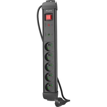Lanberg 5 Plug 1,5 m Switch (SP1-05E-0150-BK)