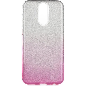 Forcell Блестящ Силиконов Калъф за NOKIA 6, FORCELL Shining Case, Сребро/Розов (5900217227687)