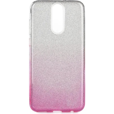 Forcell Блестящ Силиконов Калъф за Nokia 6, Forcell Shining Case, Сребро/Розов (5900217227687)
