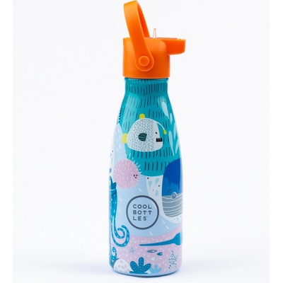 Cool Bottles dětská nerezová termolahev Kids Sea World 260 ml