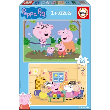 Educa - Puzzle 2x48 Peppa Pig - 40 - 99 piese