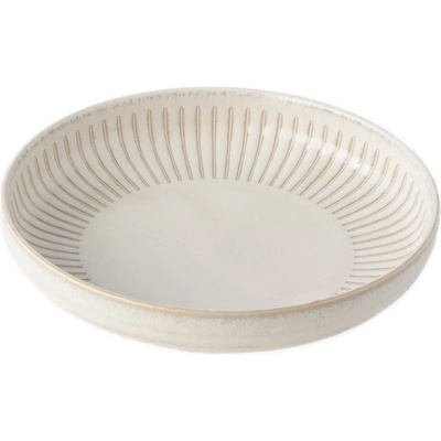 MIJ Jídelní talíř RIDGED ALABASTER 20,5 cm s vysokým okrajem – Zboží Dáma