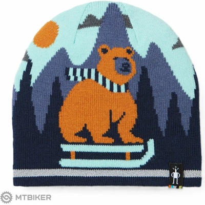 Smartwool Kids' Reversible Art Beanie Everyday čiapka pacific blue