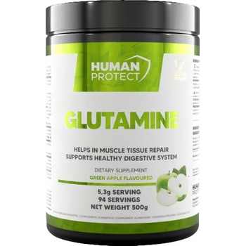 Image 1 of Human Protect Glutamine Powder [500 грама] Зелена ябълка