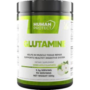 Human Protect Glutamine Powder [500 грама] Зелена ябълка