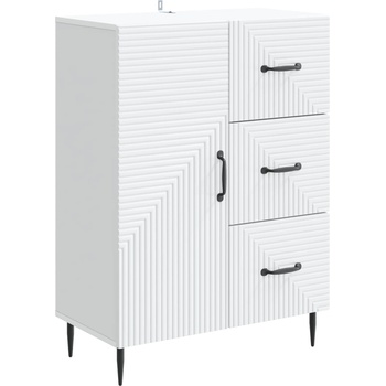 vidaXL Служебен шкаф Бяло 66 x 34, 5 x 89, 5 см Инженерна дървесина (894855)