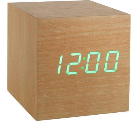 Gingko Budík "Cube Click", buk / zelená -