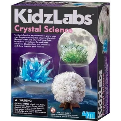 4M Творчески комплект 4M KidzLabz - Направи си сам, Растящи кристали (4m-03917)