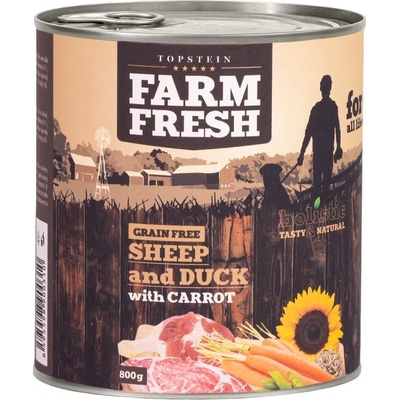 Topstein Farm Fresh Ovce a kačica s mrkvou 800 g