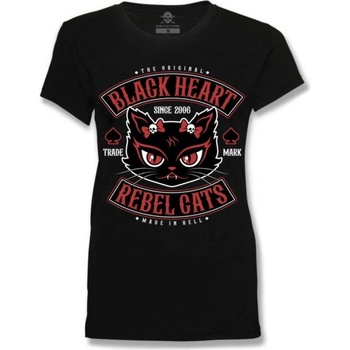 Black heart Дамска тениска black heart - rebel cat - black - 17488