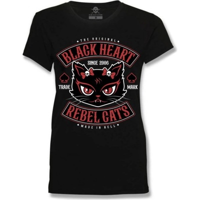 Black heart Дамска тениска black heart - rebel cat - black - 17488