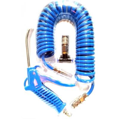 Almartrade Пистолет за сгъстен въздух със спирален маркуч AlMar, 5 m