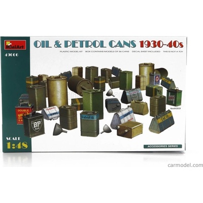 MiniArt Oil&Petrol Cans 1930-40s 36 pcs. w/ decals 49006 1:48