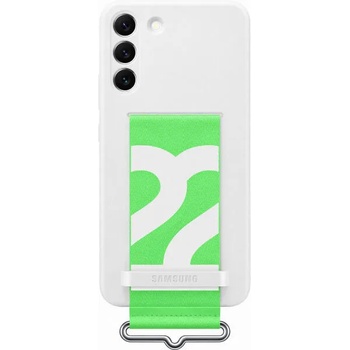 Image 1 of Samsung Galaxy S22 silicone cover with strap white (EF-GS906TWEGWW)