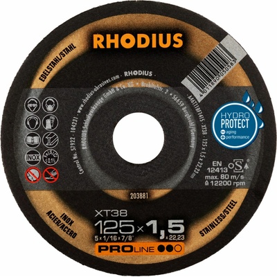 Rhodius Rezný kotúč 125 x 1,5 x 22,23 mm 203881