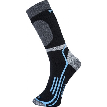 Portwest Zimné Merino ponožky SK34 čierna/modrá