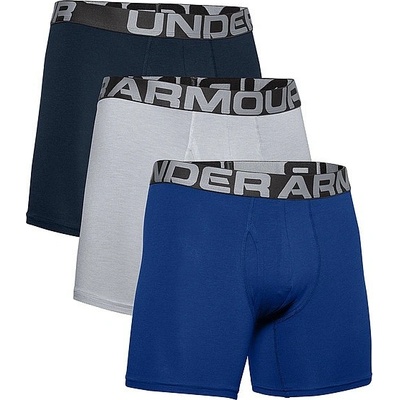 Under Armour Charged Cotton 6in 3 Pack Royal/Academy/Mod Gray