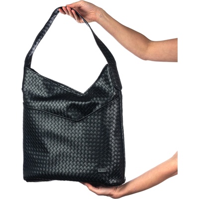 Lovemusic dámská kabelka City Shopper se zipem Black Diamond Černá