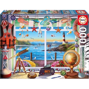 Educa Пъзел Educa от 1000 части - Живот на пристанището (EDU20256)