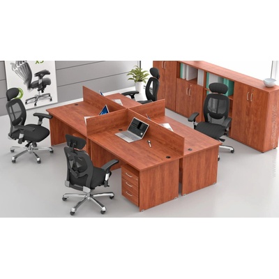 NABYTOK-DIZAJNOVY.SK ZE 4.6 03 Zostava kancelárskeho nábytku Komfort 4.6 calvados