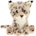Keel Toys Плюшена играчка с клипс Keel Toys Keeleco - Дива котка, 14 cm (SE4723)