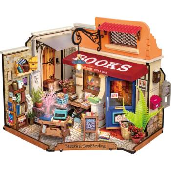 ROBOTIME Rolife DIY 3D dřevěné puzzle Knihkupectví na rohu 108 ks