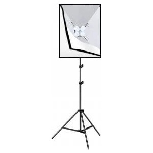 Puluz Софтбокс осветителен статив PU5071EU Puluz, 4 LED, 20W, 5700K, 50x70cm, черен