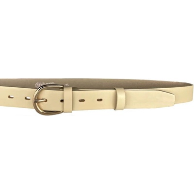 Belts 30-304-44 kožený pásek krémový