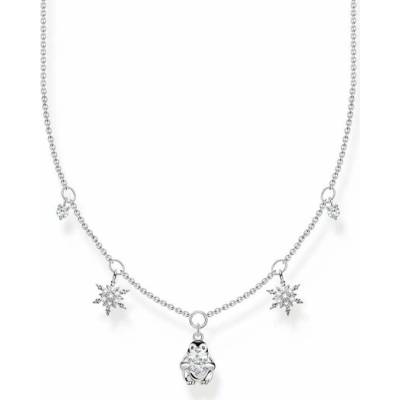 Thomas Sabo Náhrdelník penguin and snowflakes KE2173-041-7-L45