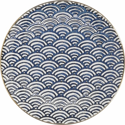Mikasa Talíř jídelní 22 cm porcelán Satori Seigaiha Wave MKSATSPWV