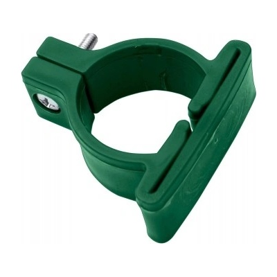 Objímka k uchycení plotového panelu 3D LIGHT na sloupek ∅ 48 mm, PVC, zelená