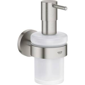 GROHE QuickFix Start - Дозатор за сапун с държач, стъкло/суперстомана 41195DC0 (41195DC0)