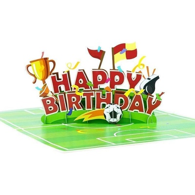Kiriori Поздравителна картичка Pop-up ЧРД Футбол